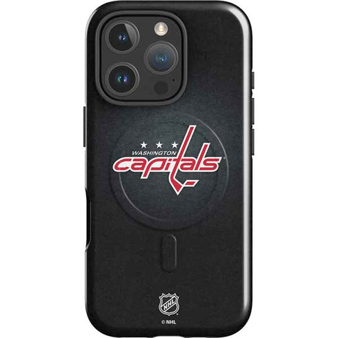 NHL Washington Capitals Black Background iPhone 16 Pro Magsafe Impact Case